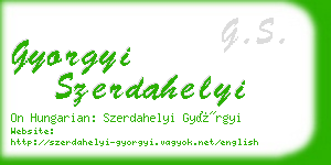 gyorgyi szerdahelyi business card